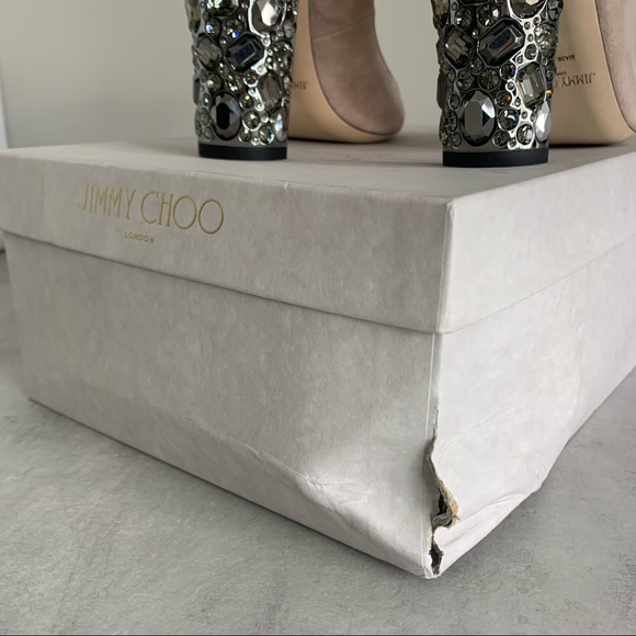 Jimmy Choo Meagan100 Pink Suede Ballet Shoe - Picture 15 of 16